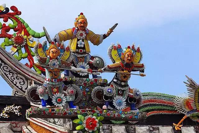 潮州嵌瓷，屋頂生花
