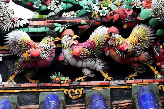 潮州嵌瓷，屋頂生花