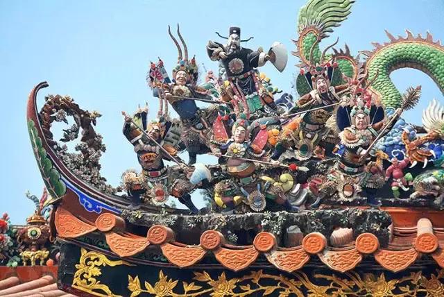 潮州嵌瓷，屋頂生花